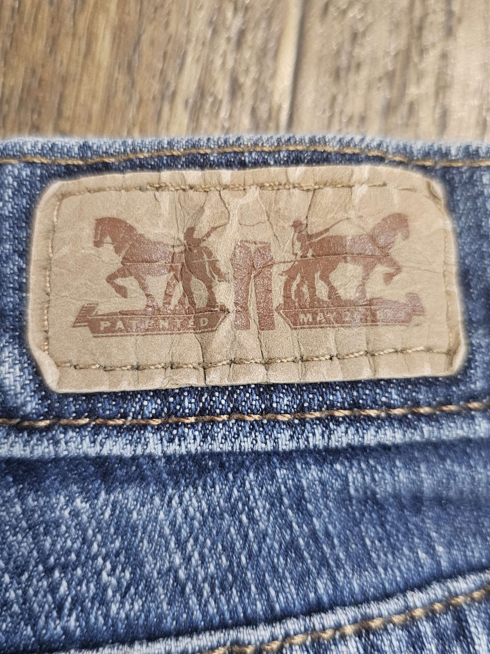 Levi's 515 Bootcut Jeans Women's Size 27x32 Blue Denim Stretch Pants Western - Picture 9 of 13